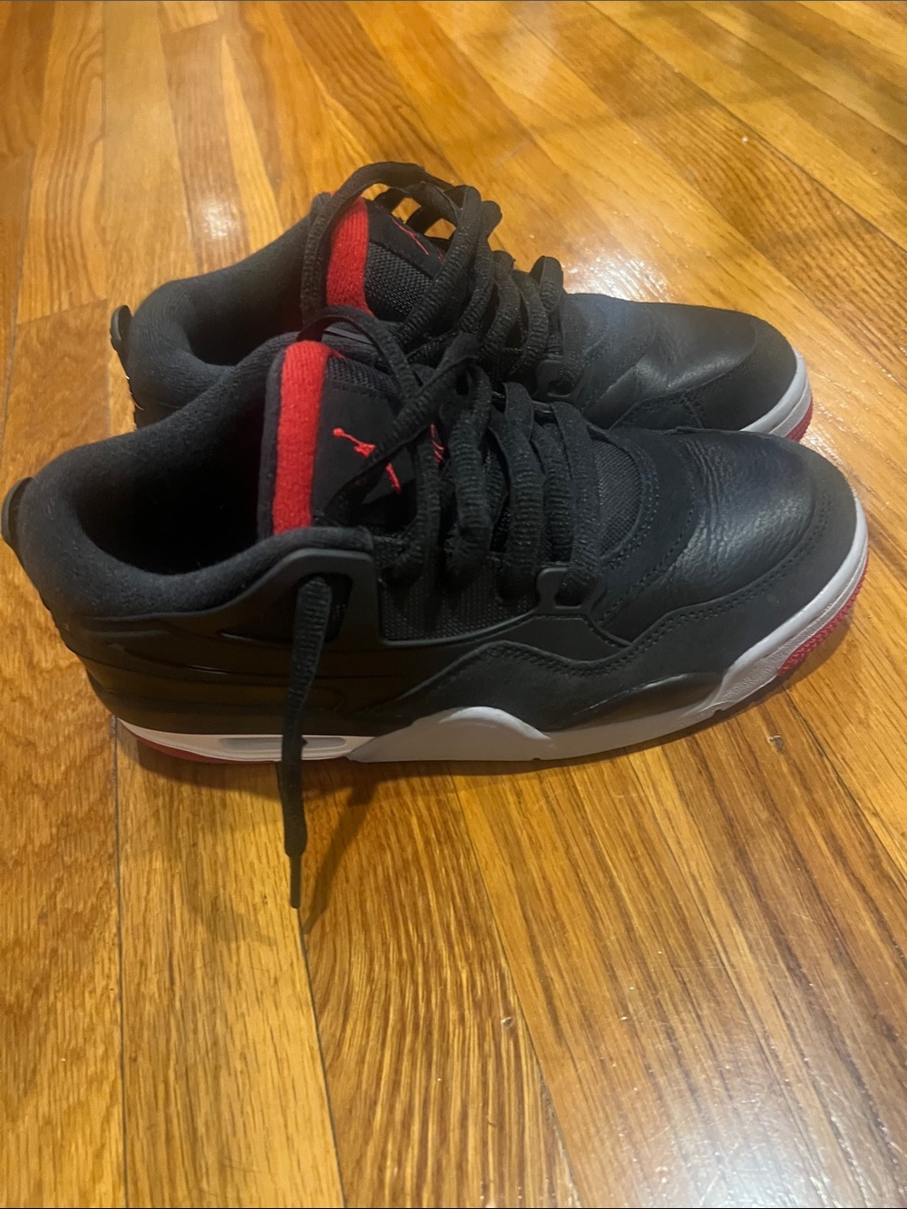 Kids Nike Air Jordan black and Red Athletic Shoes - Youth size 7 no box